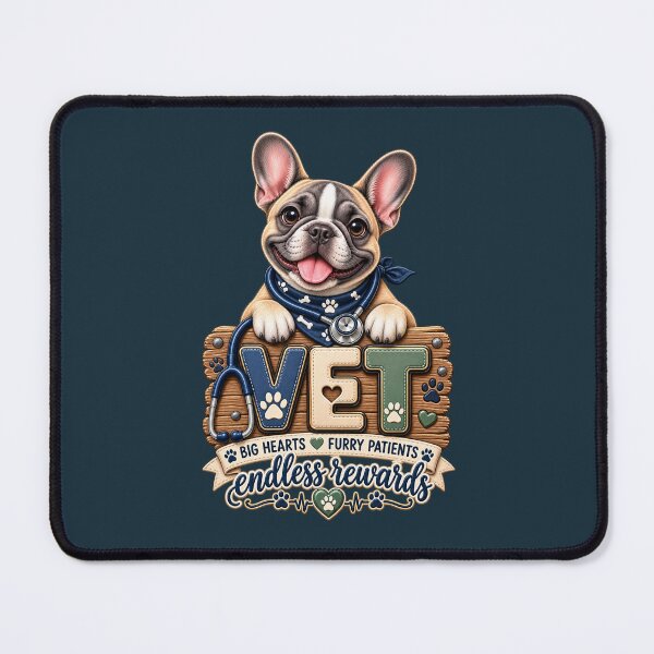 Item preview, French Bulldog Vet – Big Hearts Furry Patients Veterinary Design designed and sold by HO•Designs.