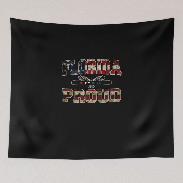Item preview, Florida In My Heart Gift Proud Strong Awesome Design America US Flag designed and sold by djpraxis.
