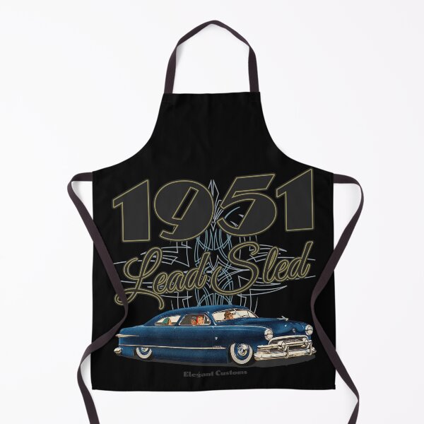 Item preview, 1951 Chopped Lead Sled with text - Lowrider, Kustom, Hot Rod, Muscle Car designed and sold by Elegant Customs.