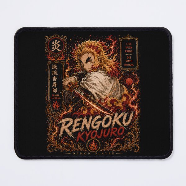 Item preview, Rengoku Kyojuro Flame Hashira Fire Art designed and sold by SirLivy.