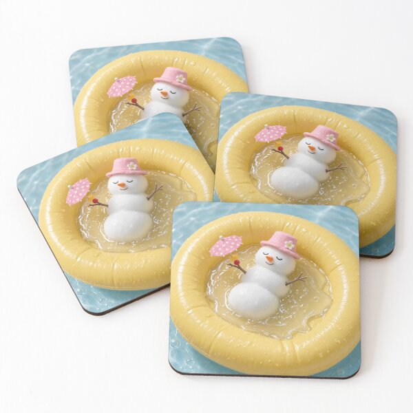 Item preview, Aesthetic Cute Snowman Summer Pool Float designed and sold by Zenther.