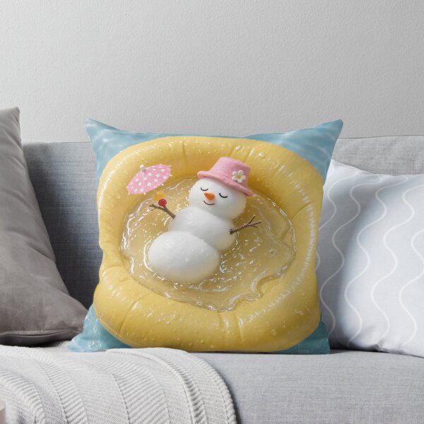 Item preview, Aesthetic Cute Snowman Summer Pool Float designed and sold by Zenther.