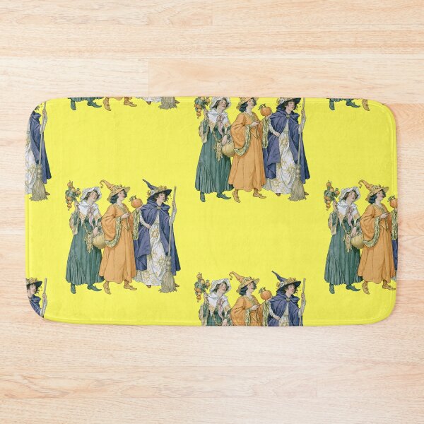 Item preview, Three witches with brooms, pumpkin and apple branch designed and sold by Mauswohn.