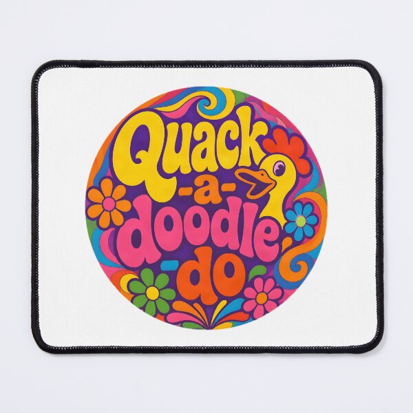 Item preview, Quack-a-doodle-do – Retro Psychedelic Design designed and sold by ZombieZooCuties.