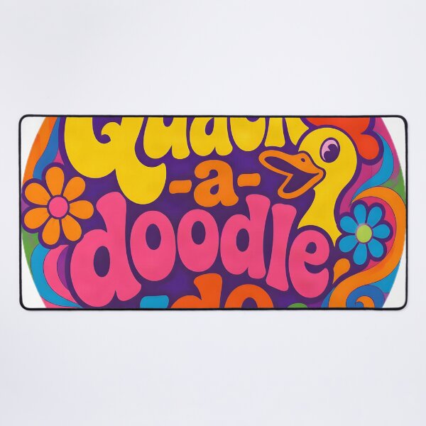 Item preview, Quack-a-doodle-do – Retro Psychedelic Design designed and sold by ZombieZooCuties.