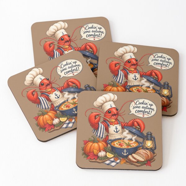 Item preview, Lobster Chef Cooking Autumn Comfort Food designed and sold by TheSlowShore.