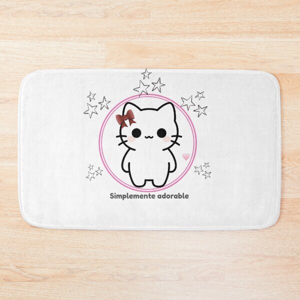 Item preview, Adorable Kawaii Style Kitten with Stars and Heart designed and sold by SoyPanteraCat.