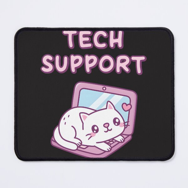 Item preview, Funny White Cat Resting On Laptop Tech Support And It Humor | Best Gift designed and sold by amdsigns.