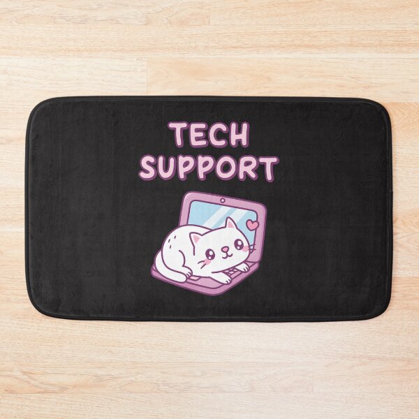 Item preview, Funny White Cat Resting On Laptop Tech Support And It Humor | Best Gift designed and sold by amdsigns.