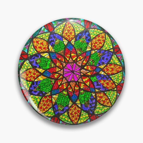 Item preview, Vibrant Botanical Mandala – Colorful Floral Sacred Geometry designed and sold by Selena.m.studio.
