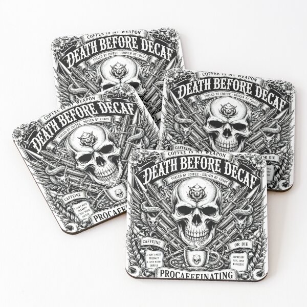 Item preview, death before decaf designed and sold by aliraweb.