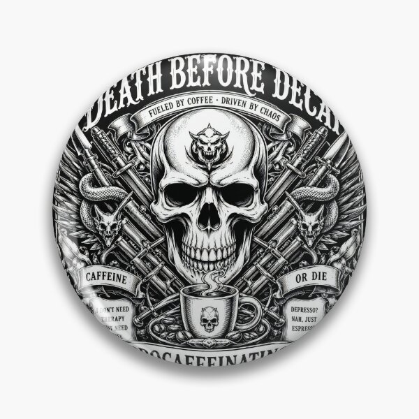 Item preview, death before decaf designed and sold by aliraweb.