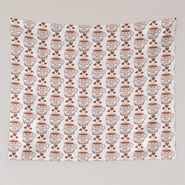 Item preview, Emotionally supported by coffee designed and sold by humairadesigns1.