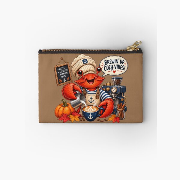Item preview, Crab Barista Brewing Autumn Coffee designed and sold by TheSlowShore.