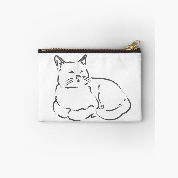 Item preview, Cute Calm Sitting Cat Line Art designed and sold by reksitawardani.