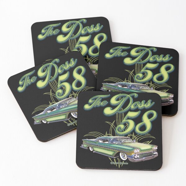 Item preview, 1958 Impala chopped with text - Lowrider, Kustom, Hot Rod, Muscle Car designed and sold by Elegant Customs.