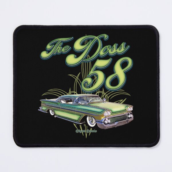Item preview, 1958 Impala chopped with text - Lowrider, Kustom, Hot Rod, Muscle Car designed and sold by Elegant Customs.