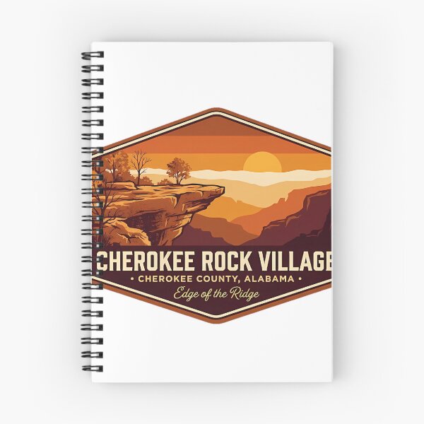 Item preview, Cherokee Rock Village Cliff Ledge Alabama Autumn Sticker designed and sold by DetourDgn.