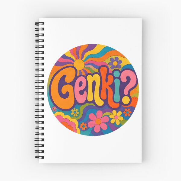 Item preview, Genki? – Retro 1960s Psychedelic Design designed and sold by ZombieZooCuties.