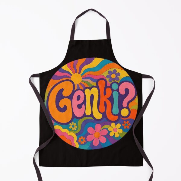 Item preview, Genki? – Retro 1960s Psychedelic Design designed and sold by ZombieZooCuties.