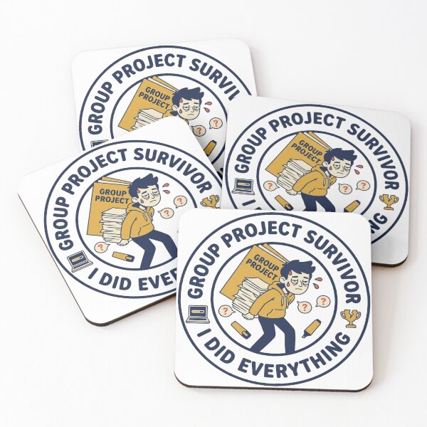 Item preview, Group Project Survivor Funny College Quote designed and sold by QuirkyCartel.