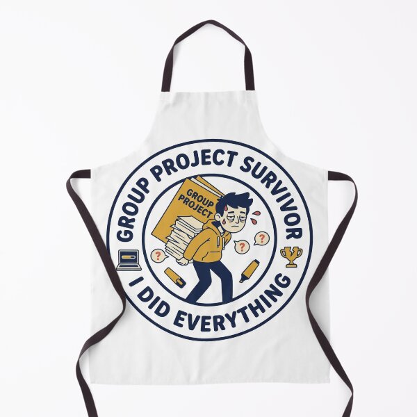 Item preview, Group Project Survivor Funny College Quote designed and sold by QuirkyCartel.