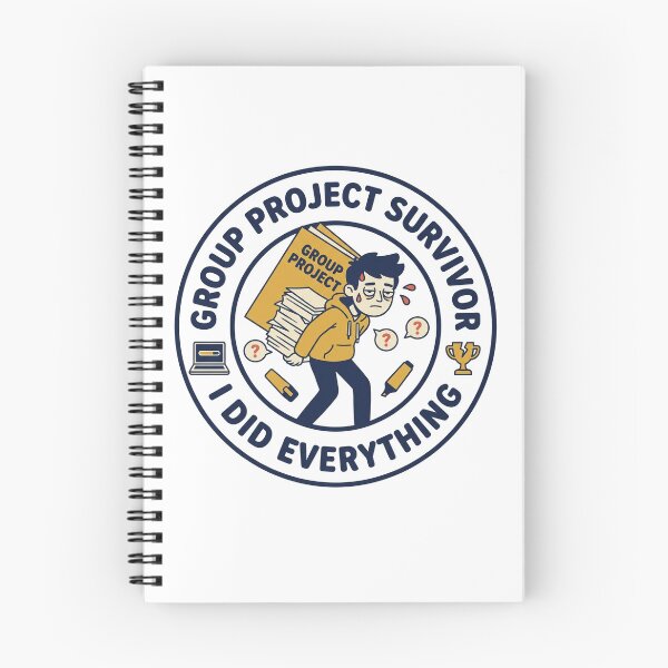 Item preview, Group Project Survivor Funny College Quote designed and sold by QuirkyCartel.