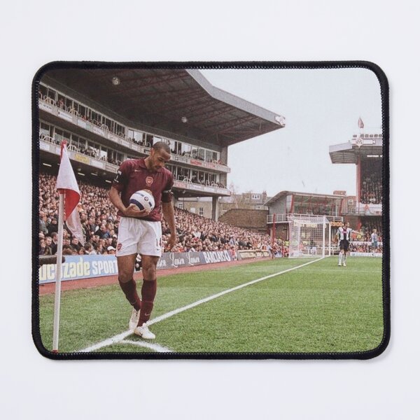 Item preview, Thierry Henry Arsenal Legend: Retro Highbury Corner Kick Poster designed and sold by ArchiveHue.