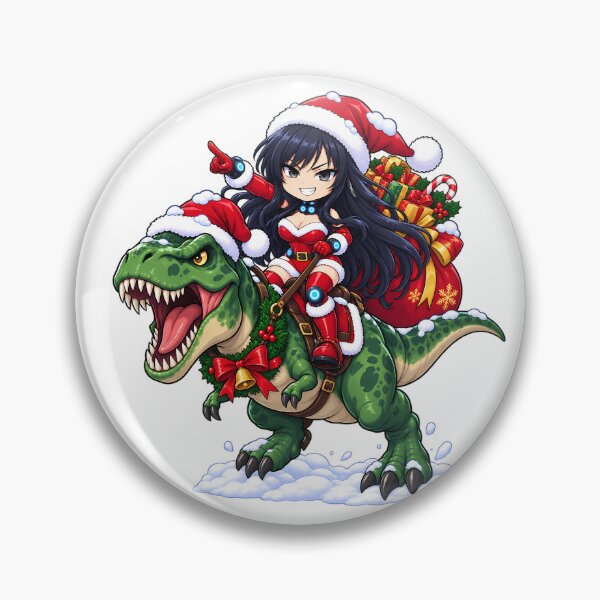 Artikelvorschau, Reika Shimohira GANTZ Weihnachts-T-Rex-Dinosaurier-Fahrt entworfen und verkauft von mildaclairmo.