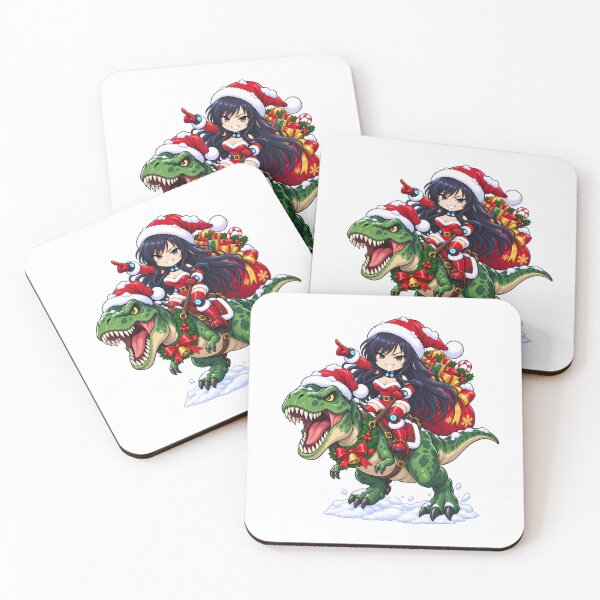 Item preview, Reika Shimohira GANTZ Christmas T Rex Dinosaur Ride designed and sold by mildaclairmo.