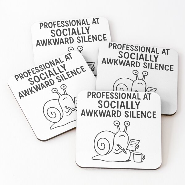 Item preview, Professional At Socially Awkward Silence designed and sold by AlphaPODMonkey.