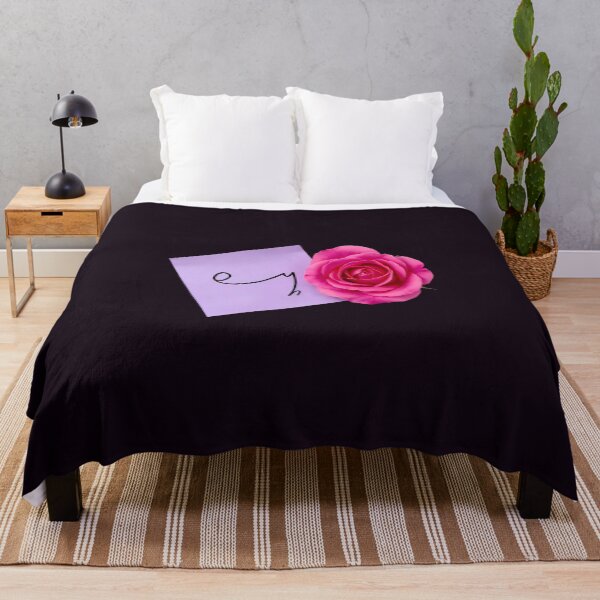 Item preview, Shorthand Writing — Purple Note & Bright Pink Rose designed and sold by Bondingbonding.