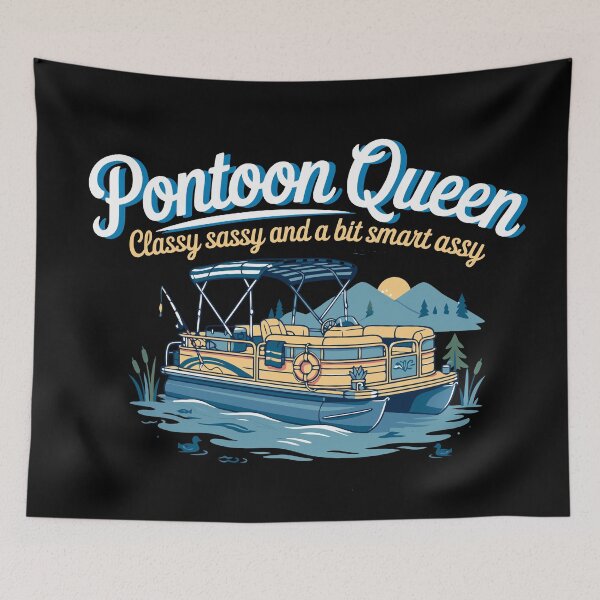 Item preview, Pontoon Queen Design for Women Mom Captain Pontoon Queen  designed and sold by Colorfulman.