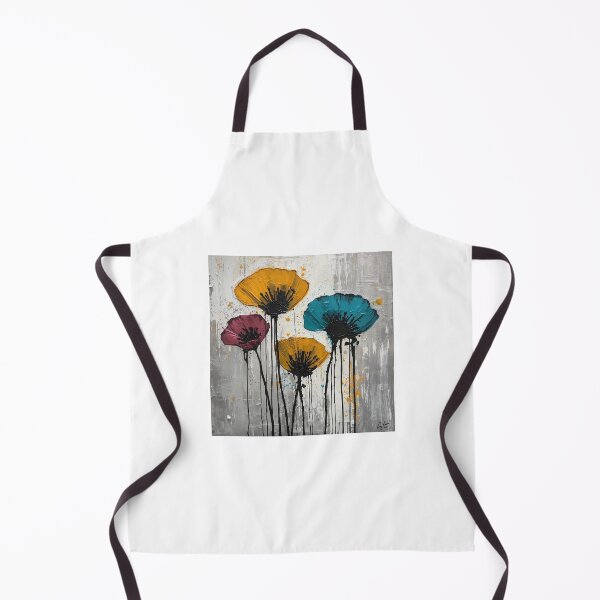 Item preview, Abstract Dripping Poppies - Modern Impasto Floral Art designed and sold by PACS0011.