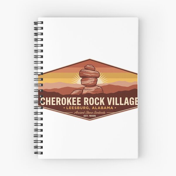 Item preview, Cherokee Rock Village Alabama Vintage Travel Badge Sticker designed and sold by DetourDgn.