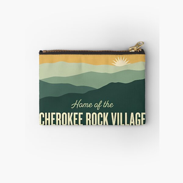Item preview, Cherokee Rock Village Overlook Alabama Retro Badge Sticker designed and sold by DetourDgn.