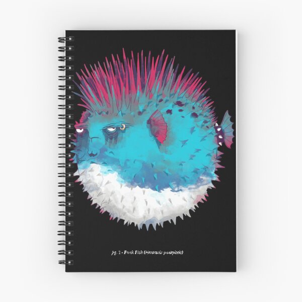 Item preview, Punk Pufferfish Neon Mohawk Cartoon Design designed and sold by Kyle James.
