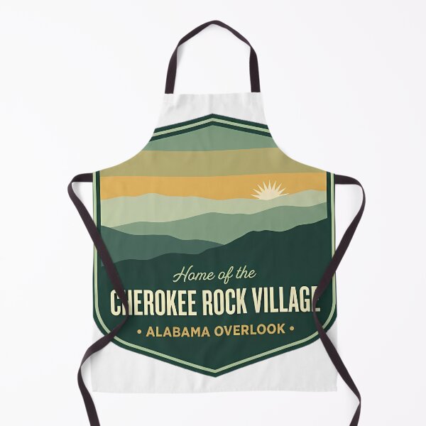 Item preview, Cherokee Rock Village Overlook Alabama Retro Badge Sticker designed and sold by DetourDgn.