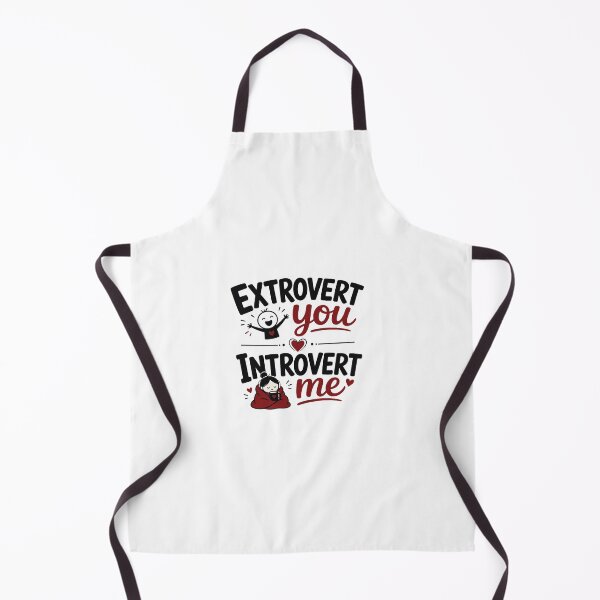 Item preview, Extrovert You Introvert Me – Opposites Attract Couple Design designed and sold by Lovestickerco.