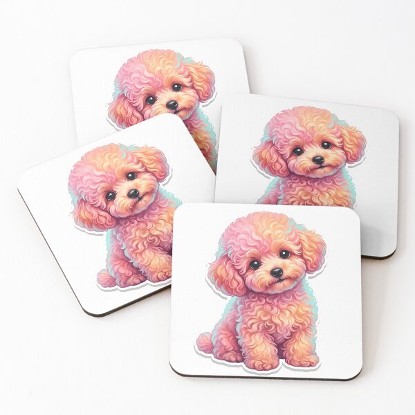 Item preview, Cute Retro Colorful Poodle Puppy Portrait Pop Art designed and sold by IrisByJoVon.