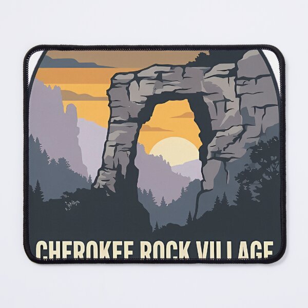 Item preview, Cherokee Rock Village Stone Arch Alabama Sticker Design designed and sold by DetourDgn.