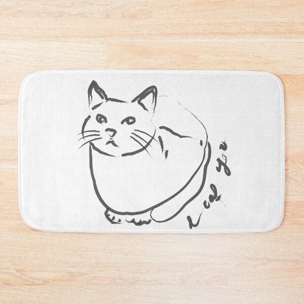 Item preview, Cute Chonky Sitting Cat Sketch designed and sold by reksitawardani.