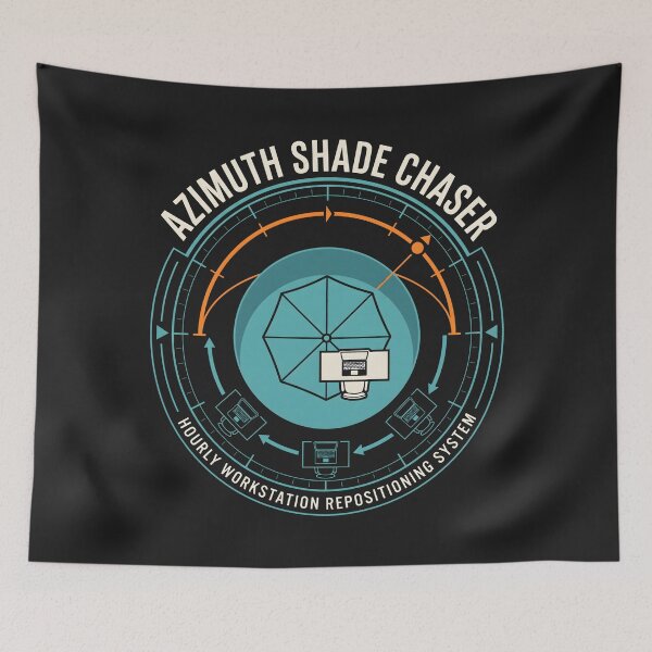 Item preview, Azimuth Shade Chaser - Remote Work Outdoor Humor designed and sold by SplashTastic.