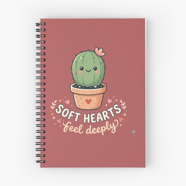 Item preview, Soft Hearts Feel Deeply Aesthetic Mental Health Quote designed and sold by WallMuseStudio .