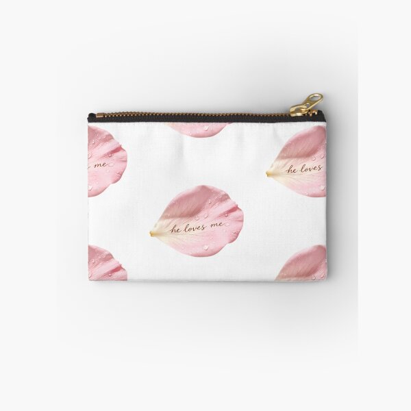 Item preview, He Loves Me — Pink Rose Petal with Dew Drops designed and sold by Bondingbonding.