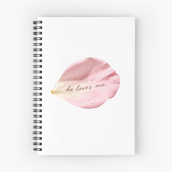 Item preview, He Loves Me — Pink Rose Petal with Dew Drops designed and sold by Bondingbonding.