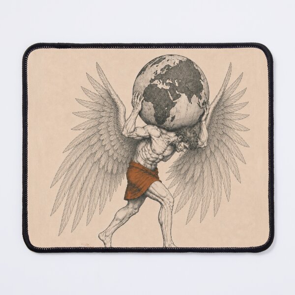 Item preview, Weary Angel Carrying the World designed and sold by Qenlo.