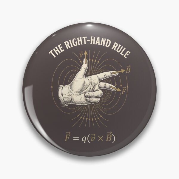 Item preview, The Right-Hand Rule - Physics Student Vector Humor designed and sold by SplashTastic.