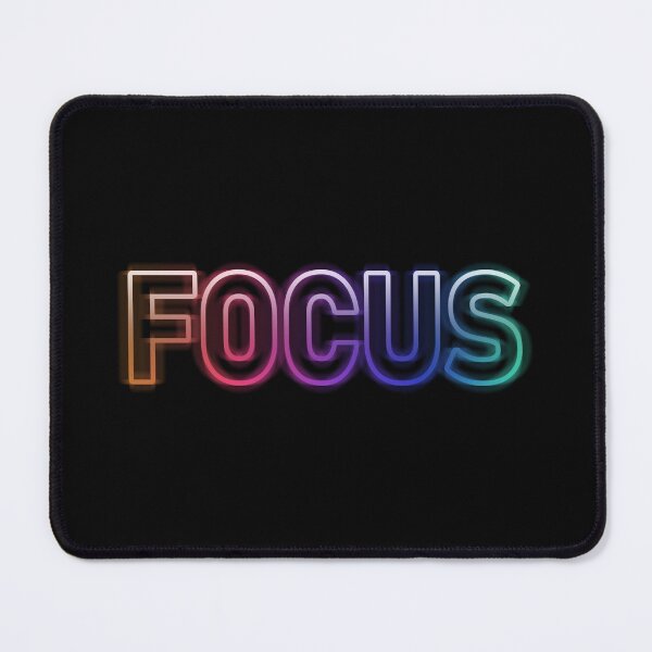 Item preview, FOCUS Neon Gradient Typography – Vibrant Motivational Text Design designed and sold by GraymanGraphic.