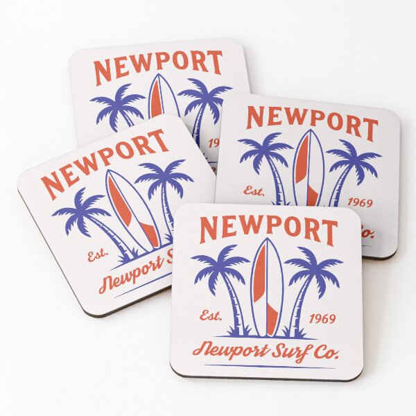 Item preview, Newport Surf Co. Est. 1969 Palm Tree Badge Design designed and sold by NUSA NIPA.